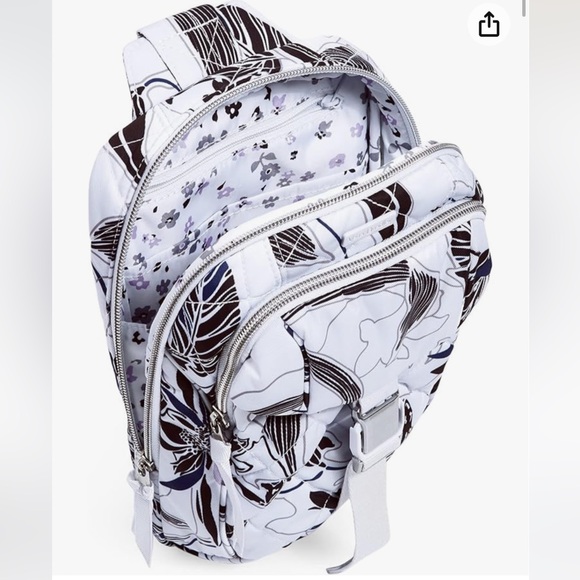 Vera Bradley Utility Sling Backpack-Twilight Garden - ❤️ NEW - Picture 3 of 12
